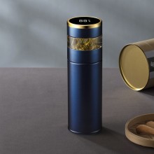 智能顯溫茶水分離保溫杯316不銹鋼KS21-WT803定制公司廣告禮品