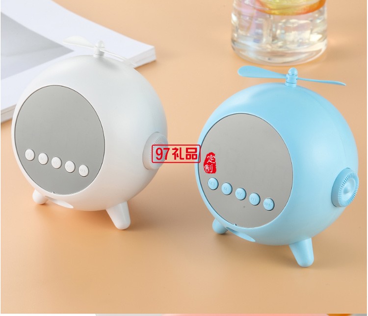 卡通時(shí)鐘藍(lán)牙音箱迷你便攜式 可定制LOGO活動小禮品